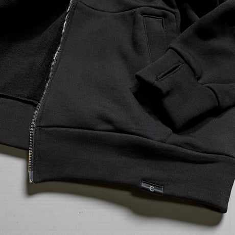 COLINA "CAPERTICA  Premium Wool Fleece / Zip Hoodie"(off black) unisex