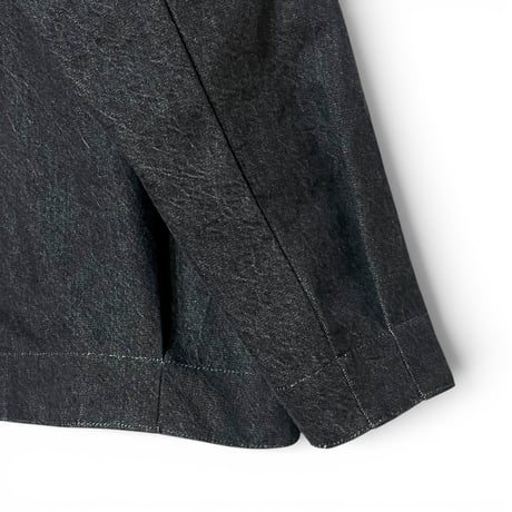amne "DENIM pleats blouson" (black) unisex