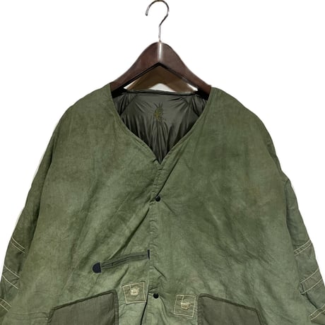 Slow Hands "recycle tent down coat for ARCHIVE"(olive)M-B(unisex)