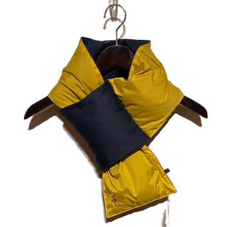 Slow Hands "cotton twill down neck warmer for ARCHIVE"