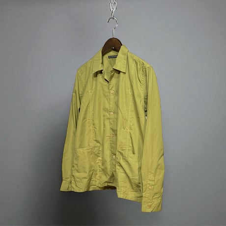TigreBrocante"100-/broad afro cuban long sleeve shirts"(yellow green)unisex