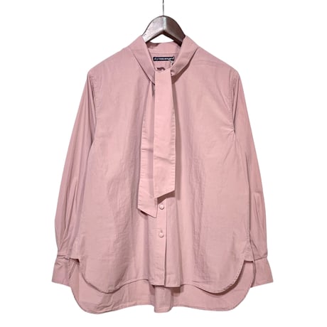 TigreBrocante"broad moyen age tie blouse"(pink beige)women's