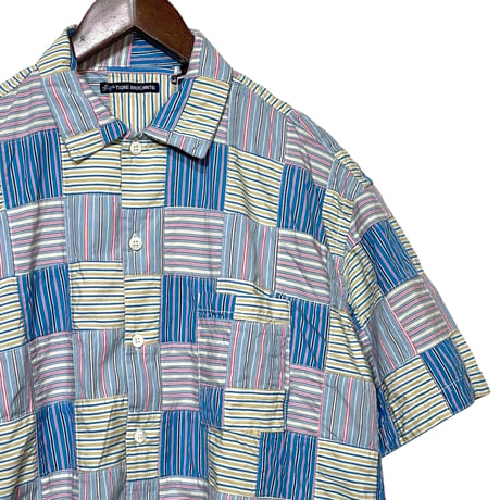 TigreBrocante"stripe patch venice beach S/S shirts"(color mix)unisex