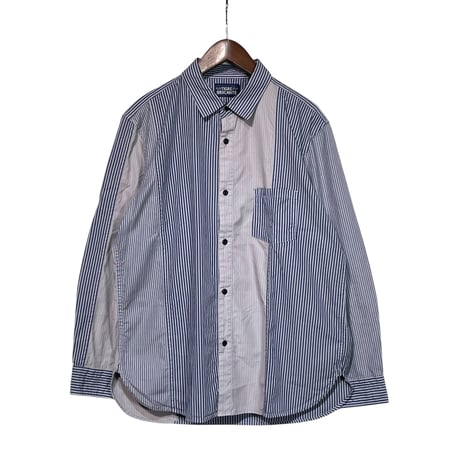 TigreBrocante"london stripe mix regular L/S shirts"(gray)unisex