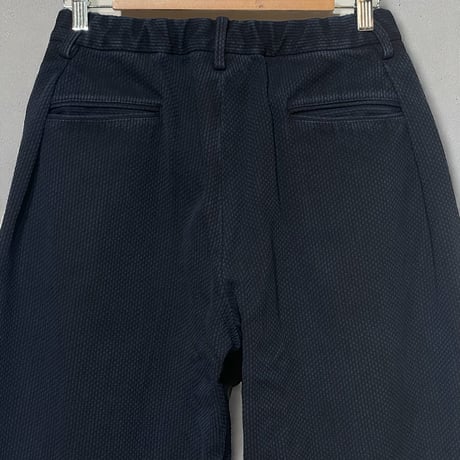 COLINA"sashiko w-tuck pants"(sumi+indigo) unisex