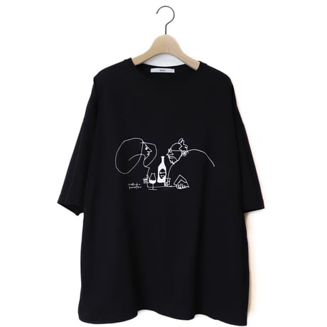 amne "H_s tee diner"(black) unisex