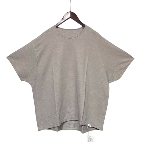 COLINA "CAPERTICA Linen Heavy Jersey / Asymmetry Tee (natural)unisex