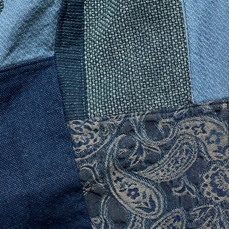 FUNSET OF ART "indigo patchwork karusan 5P pants"(indigo)unisex-M