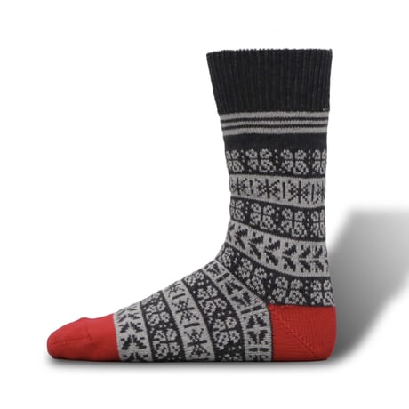 decka quality socks "BRU NA BOINNE × decka quality socks" jaquard socks (clover)