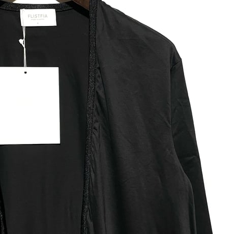 FLISTFIA"piping cardigan"(classic black)unisex