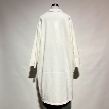CAERULA"heavy jersey ester onepiece"(white) women's