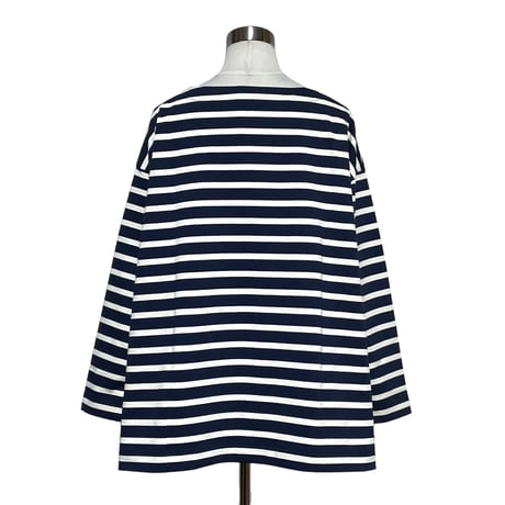 amne "BORDER"gride basque (navy×natural)unisex
