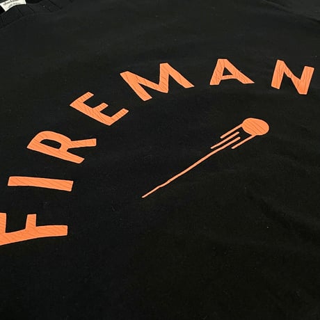 Jackman"The MAN H/S T-shirts"(FIREMAN/black) unisex