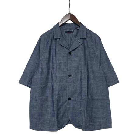 TigreBrocante"indigo chambray raglan tailored S/S shirts"(indigo)unisex