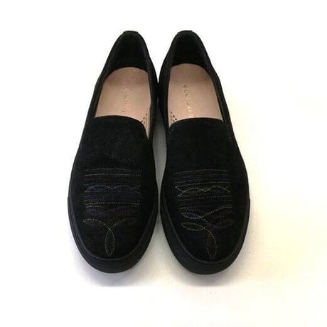 UNMARKED "embroidery slip-on sneaker”(black)unisex