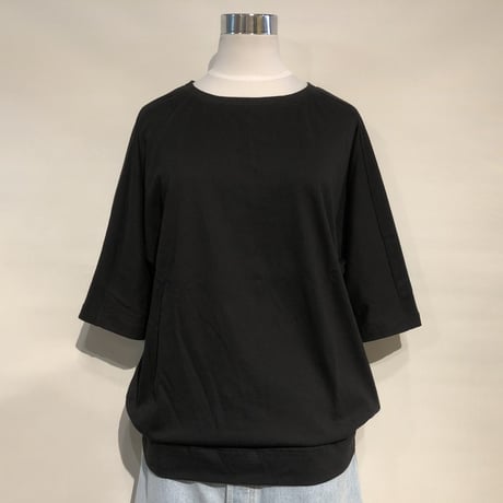 SlowHands ”cotton relax tee"(black) womens