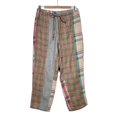 TigreBrocante"nel check mix tagosaku long ppants“(pink mix) unisex