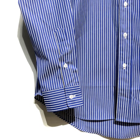 amne "stripe BC L/S shirts" (blue×white) unisex