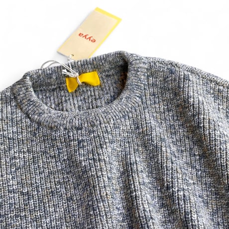 eyya"mixed cotton rib knit crew neck"(gray mix)unisex