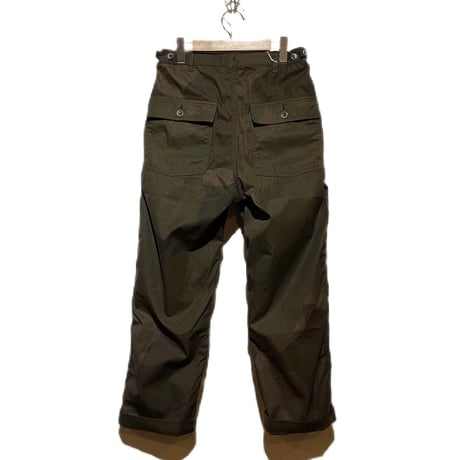 FUNSET OF ART “high density gaba camouflage barker pants"(brown)unisex