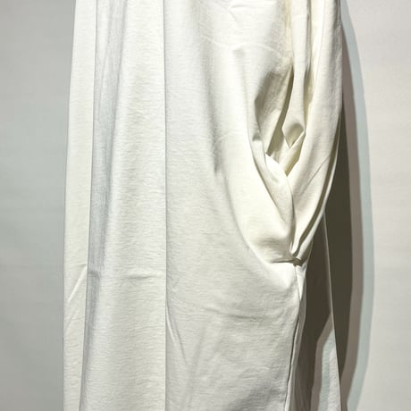 CAERULA"heavy jersey ester onepiece"(white) women's