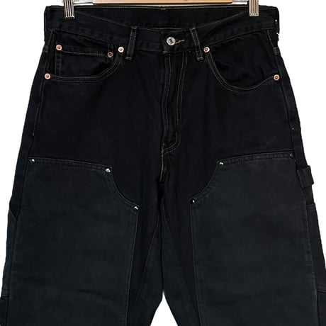 yoused "double knee painter pants" (black) size.1A unisex
