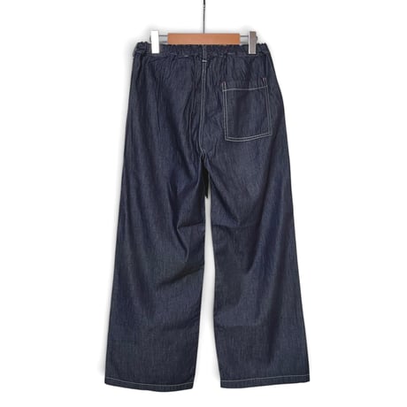 TigreBrocante"6oz denim saruku pants“(indigo) women's