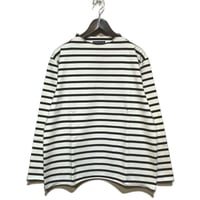 TigreBrocante"light border 天竺 bottle neck 9分袖 T"(natural)unisex
