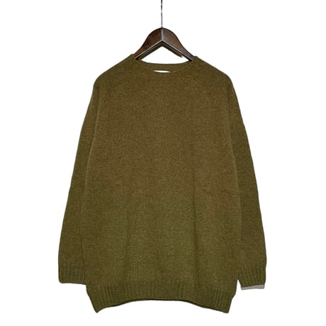 Harley of Scotland"oversized crewneck sweater(asparagus)unisex