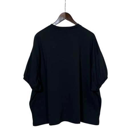 CAERULA PER LIGHTS"BASQUE Jersey Puff T"(black)women's