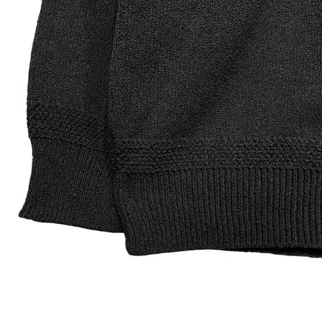 eyya"cotton boucle yarn cardigan"(charcoal)unise