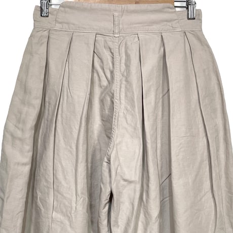 TigreBrocante"high-density cotton linen hakama pants“(beige)women's