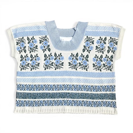 ASEEDONCLOUD"flower jaquard knit blouse"(off white)unisex
