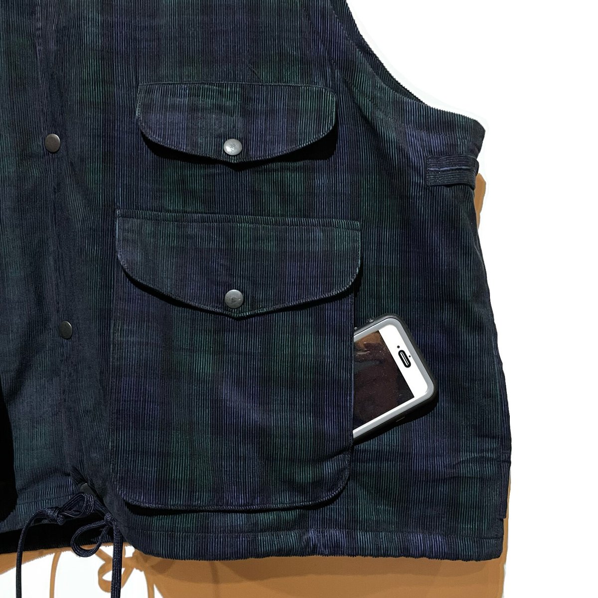 【美品】PORTRAITE over vest black watch Mサイズ fit=scale-down,w=1200