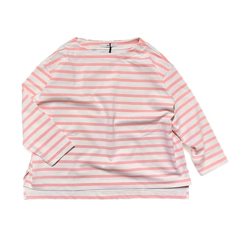amne "BORDER"gride basque (natural×pink)unisex