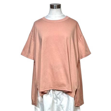 CAERULA PER LIGHTS"30 jersey back flare T"(pink)women's