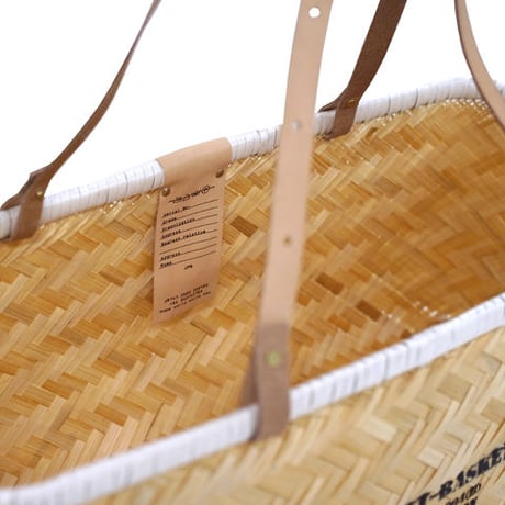 Butler Verner Sails "bamboo×leather market basket"