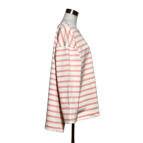 amne "BORDER"gride basque (natural×pink)unisex