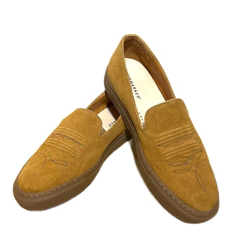 UNMARKED "embroidery slip-on sneaker”(tan)unisex