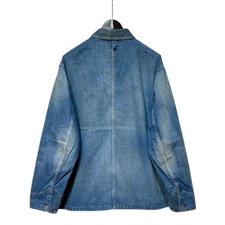 H.UNIT "denim coveralls used wash" (indigo) unisex