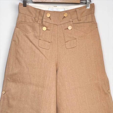 ASEEDONCLOUD"marchant hae trousers" (brown) women's