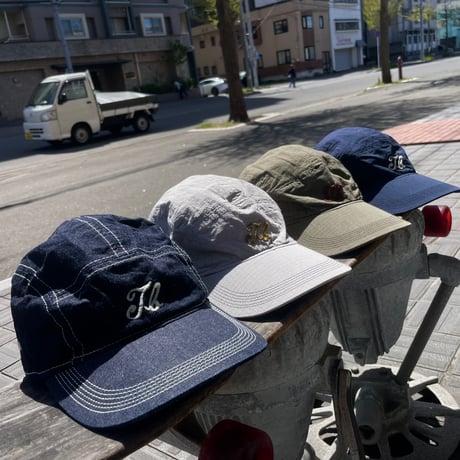 TigreBrocante"10.5oz flat denim& cotton nylon rip running hat (unisex)