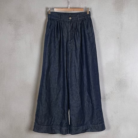 CAERULA PER LIGHTS"10oz denim wide pants"(navy)unisex