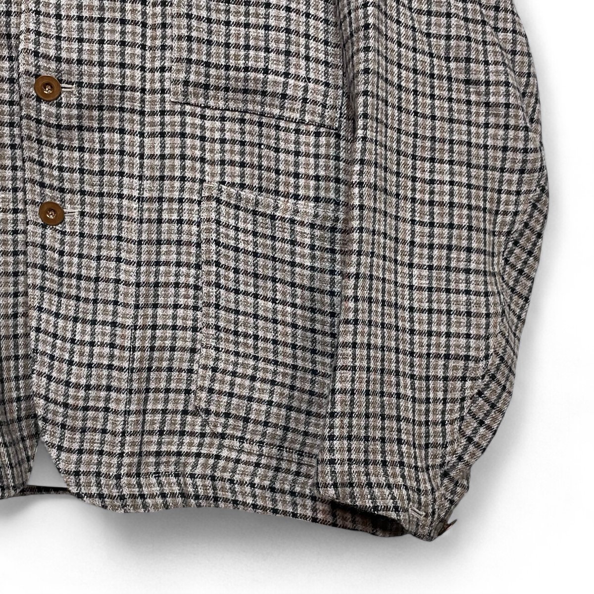 H.UNIT WOOL CHECK coverall 24AW 定価37400円 H.UNIT WOOL CHECK coverall 24AW 定価37400円 Wool check