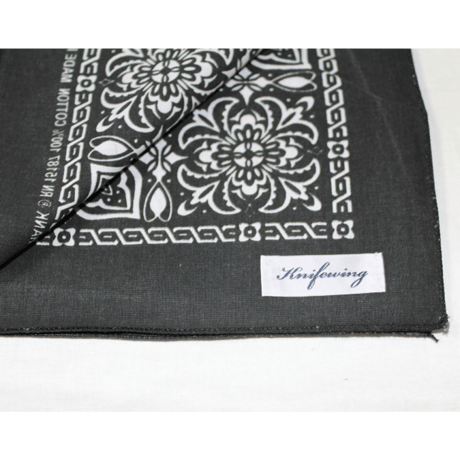KNIFEWING "embroidery bandana"(flower color)