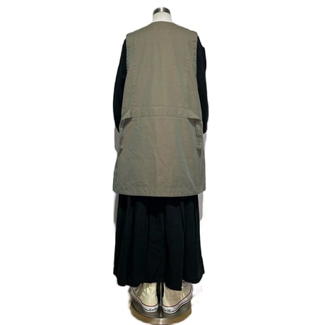 TigreBrocante"workman long vest"(khaki)women's