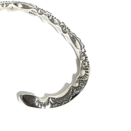 indian jewelry "Ray Adakai(navajo)"triangle zigzag bangle(B)