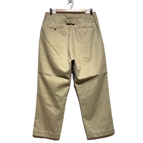 H.UNIT "Weapon work trousers used wash"(beige)unisex