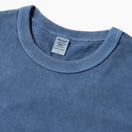 Jackman"pigment dye pocket T-Shirts"(fade blue) unisex