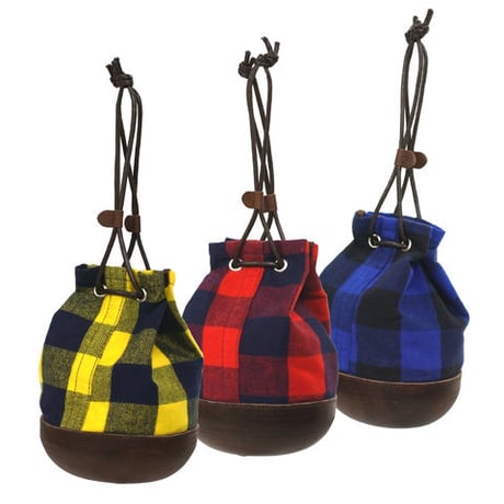 Butler Verner Sails "mold leather buffalo check purse"